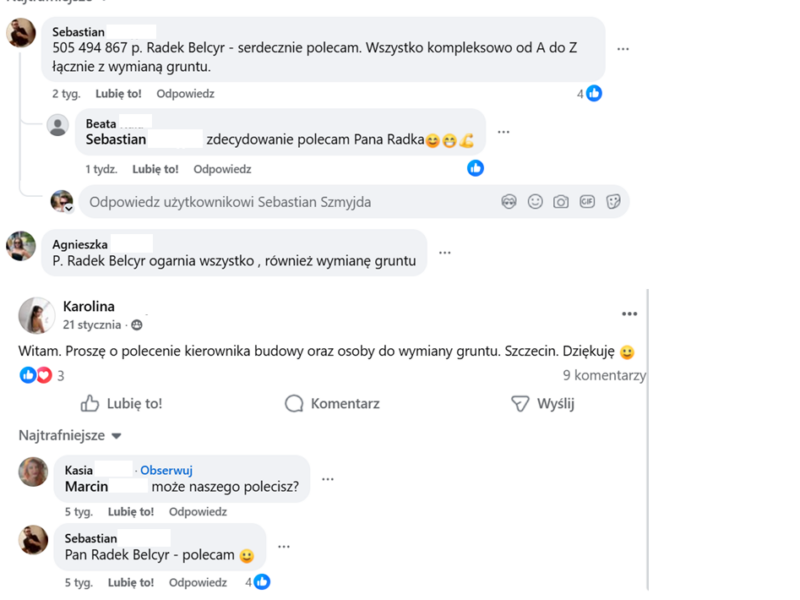 Radosław Belcyr - kierownik budowy