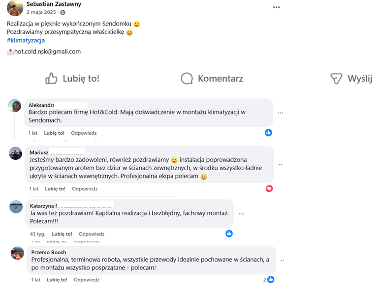 HOT & COLD Adrian Zastawny - klimatyzacja