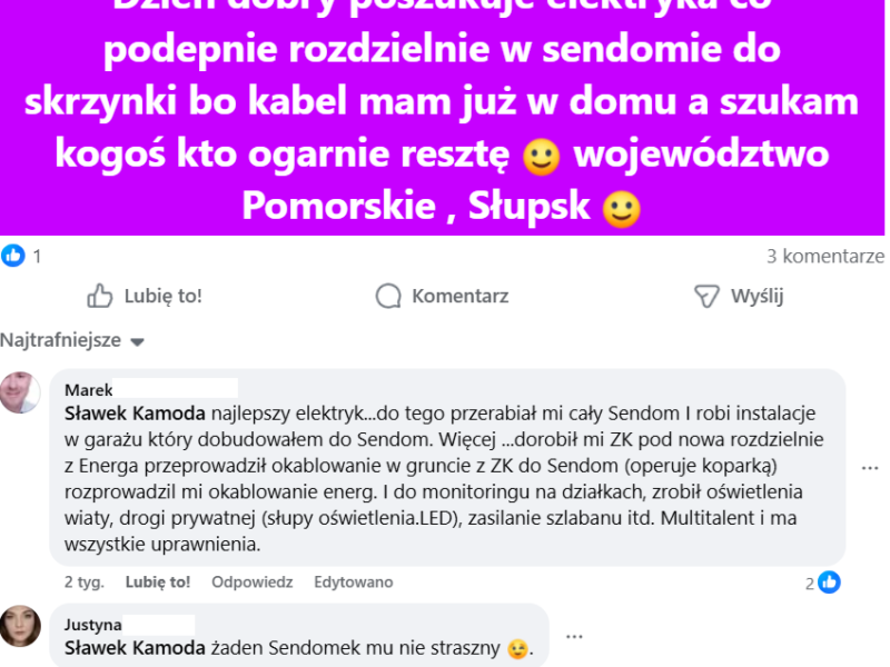 Sławomir Kamoda - elektryk