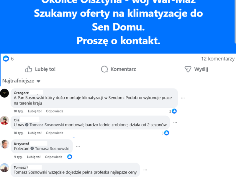 AF Tomasz Sosnowski - klimatyzacja
