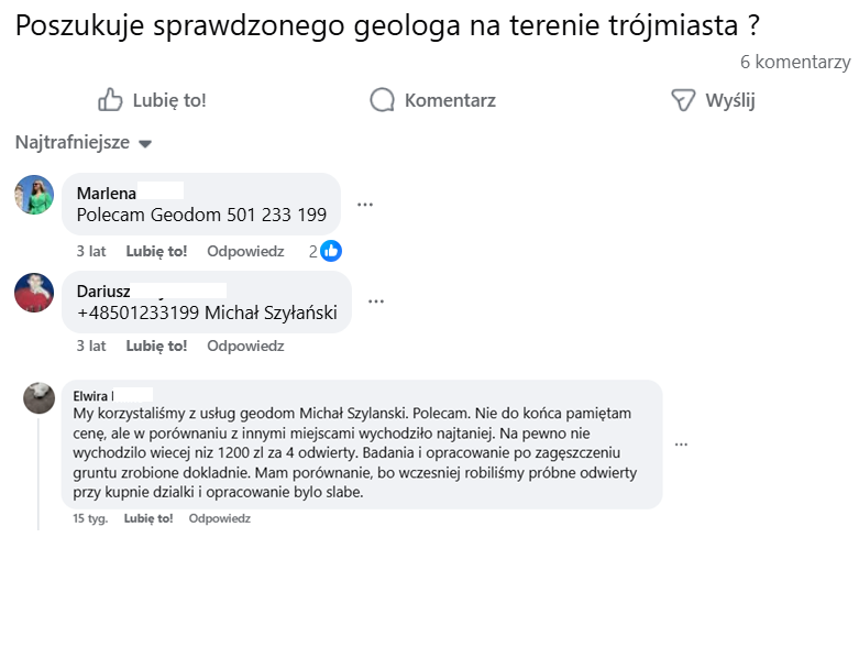 GEODOM Michał Szyłański - geolog