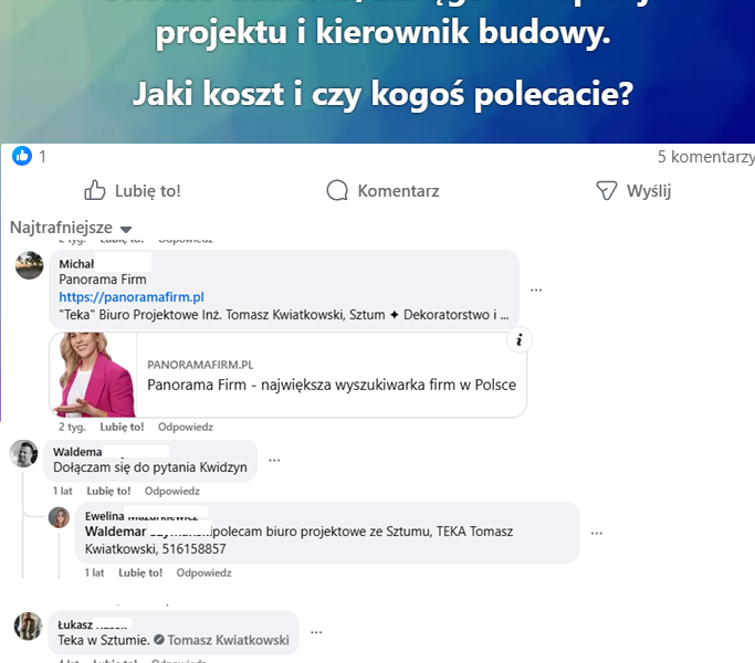 TEKA Tomasz Kwiatkowski - adaptacja projektu