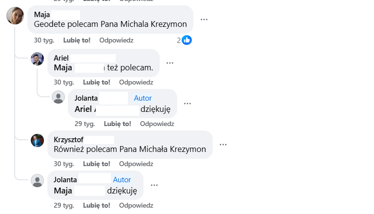 Projekt MAPA Michał Krezymon - geodeta