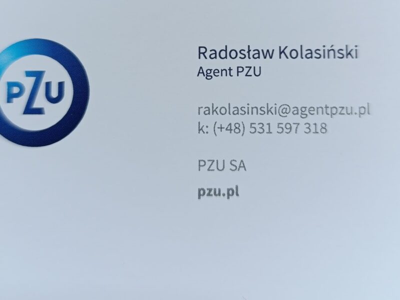 Radosław Kolasiński - ubezpieczenie